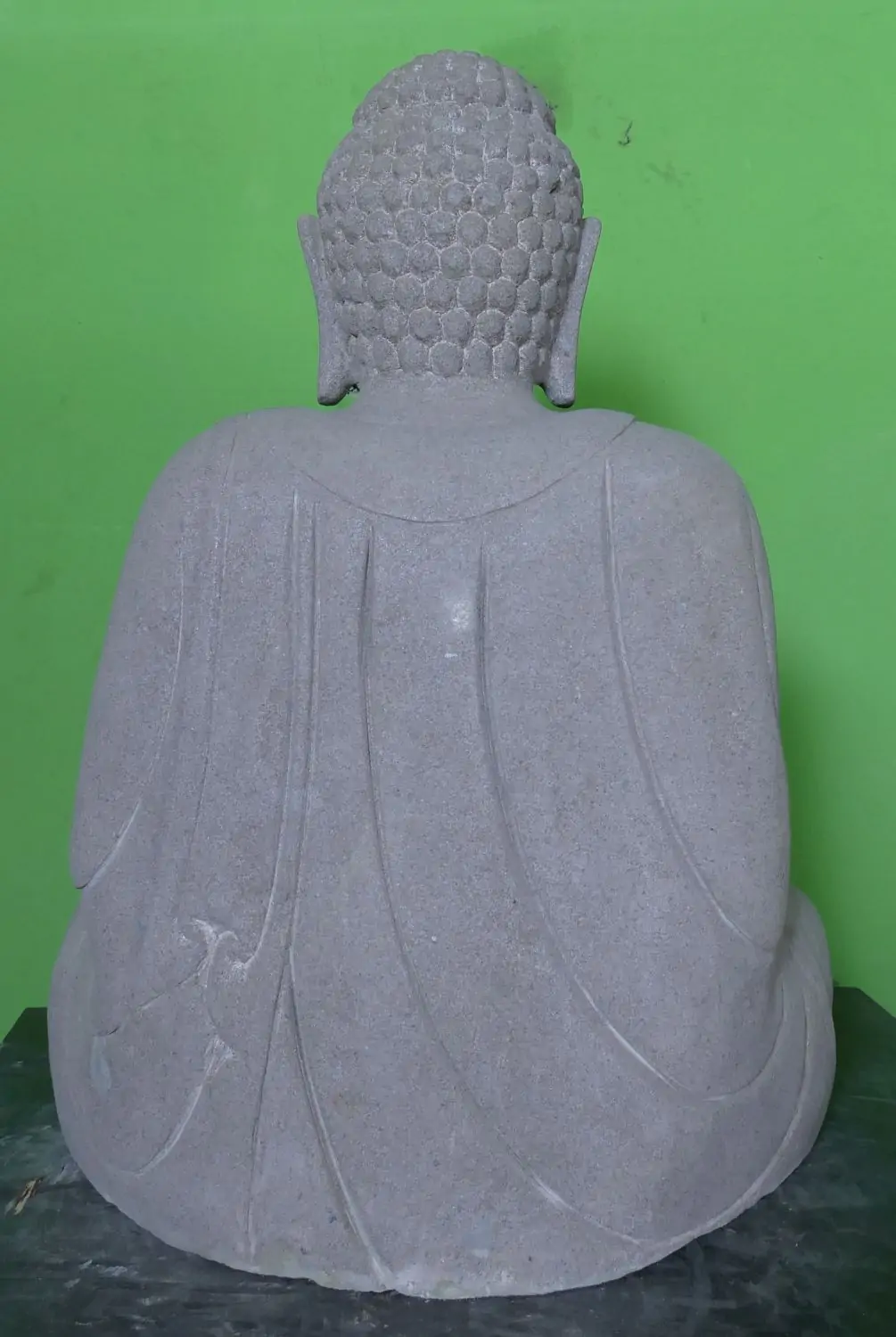  Product image 9 of the product “Seated Japanese Buddha made of Riverstone in Dhyana position - gesture of meditation, H. 80cm ”